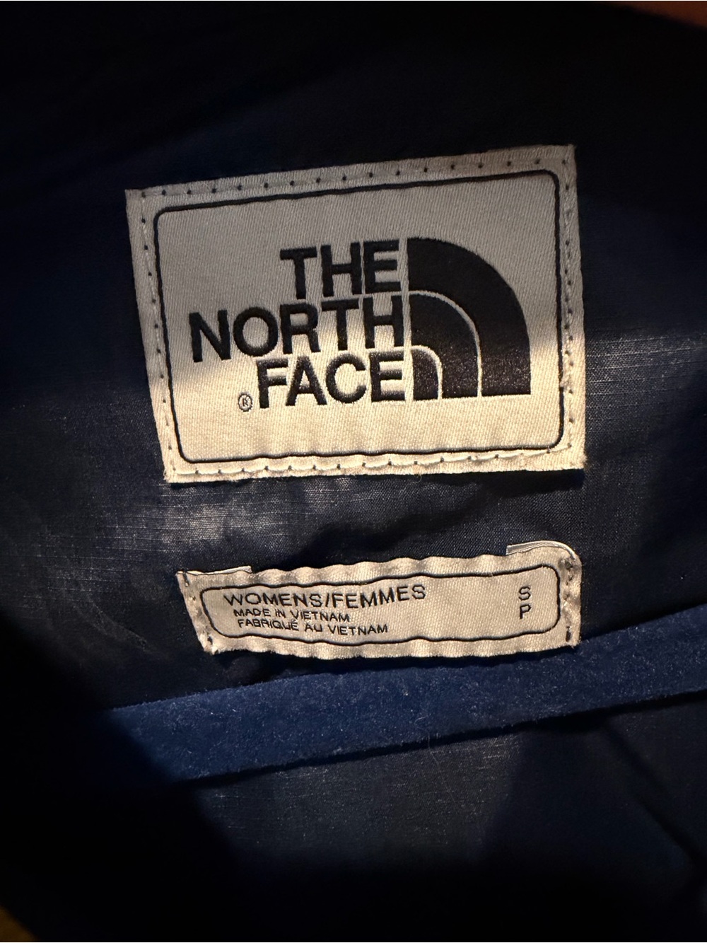 The North Face womens Three-Tone Pullover Rain Anorak - Brown, Light Blue & Blue - Picture 3 of 4
